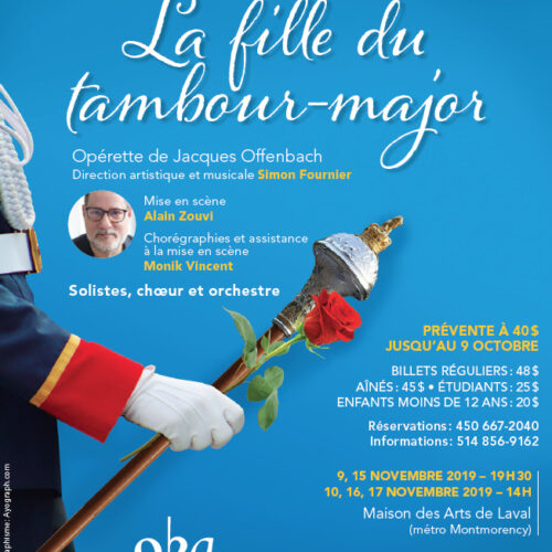 ACTUALITÉS- Évènements- Opéra Bouffe du Québec- La Fille du tambour-major de Jacques Offenbach